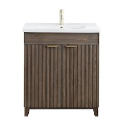 Palos 30" Free-standing Single Bath Vanity in Spruce Aged Brown