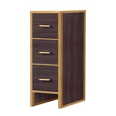 Toledo 12in. Dark Walnut Storage Cabinet