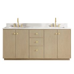 Oza 72" Free-standing Double Bath Vanity in Aged Natural Oak