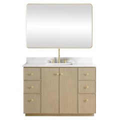 Oza 48" Free-standing Single Bath Vanity in Aged Natural Oak