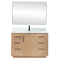 San 48" Free-standing Single Bath Vanity in Fir Wood Brown