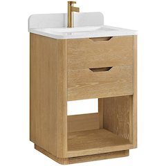 Harbin 24" Free-standing Single Bath Vanity in Washed Ash Grey