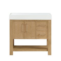 Vera 36" Free-standing Single Bath Vanity in Washed Ash Grey