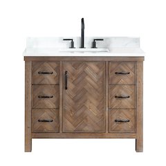 Javier 42" Free-standing Single Bath Vanity in Spruce Antique Gray