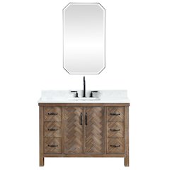 Javier 48" Free-standing Single Bath Vanity in Spruce Antique Gray