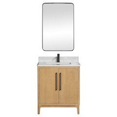 Gara 30" Free-standing Single Bath Vanity in Washed Ash Grey