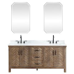 Javier 72" Free-standing Double Bath Vanity in Spruce Antique Gray
