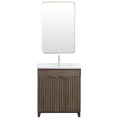 Palos 30" Free-standing Single Bath Vanity in Spruce Aged Brown