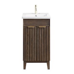 Palos 18" Free-standing Single Bath Vanity in Spruce Aged Brown