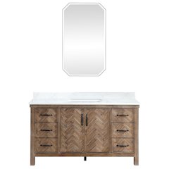 Javier 60" Free-standing Single Bath Vanity in Spruce Antique Gray