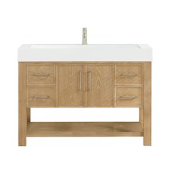 Vera 48" Free-standing Single Bath Vanity in Washed Ash Grey