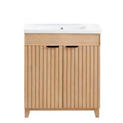 Palos 30" Free-standing Single Bath Vanity in Fir Wood Brown