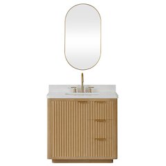 Cádiz 36in. Free-standing Single Bathroom Vanity in Washed Ash Grey