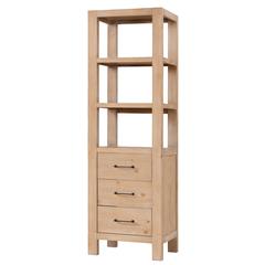 León 22in. Brown Storage Cabinet for Bathroom, Kitchen and Living Room