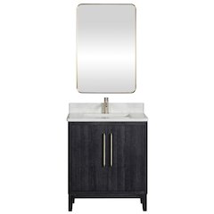 Gara 30" Free-standing Single Bath Vanity in Fir Wood Black