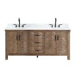 Javier 72" Free-standing Double Bath Vanity in Spruce Antique Gray
