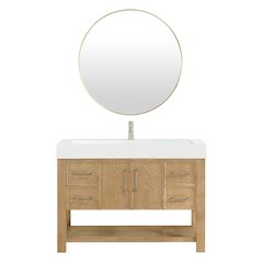 Vera 48" Free-standing Single Bath Vanity in Washed Ash Grey