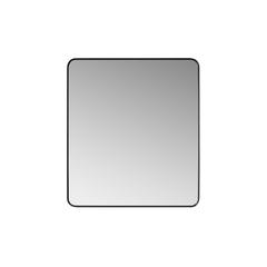 Mutriku 32 in. W x 36 in. H Rectangle Metal Wall Mirror in Brushed Black