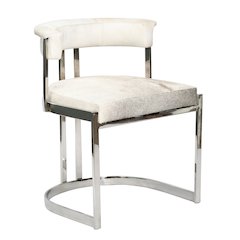 Bethel International Living Room Chair in Chrome Color
