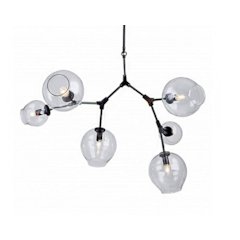 Bethel International Chandelier in Satin Nickel Color