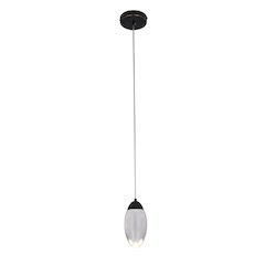 Bethel International LED Pendant in Matte Black Color