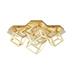 4-Light Gold Aluminum Flush Mount With LED Boxes