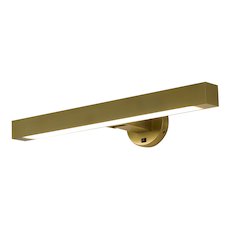 4-Light Satin Brass Wall Sconce With A White Frosted Acrylic diffuser