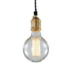 1-Light Black Fabric Twisted Cord Single Pendant