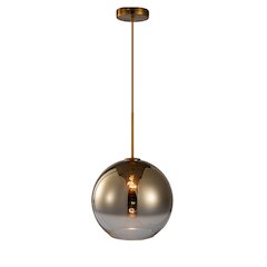 1-Light Gold Single Pendant With A Bronzed Omber Shade