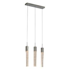 Island Lighting Chrome Metal & Crystal