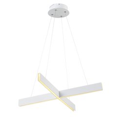 4-Light White LED Chandelier With Acrylic Diffusers
