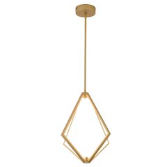 8-Light Gold Metal LED Chandelier With Silicone Diffusers