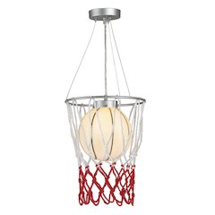 1-Light White And Black Basketball Children's Lighting
