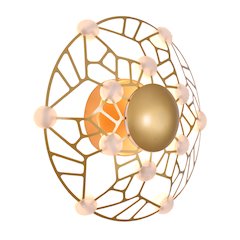 12-Light Gold LED Wall Sconce With Acrylic Diffusers