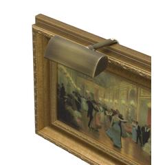 Traditional 4" Antique Brass Plug-In Picture Lights