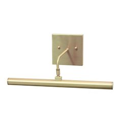 Direct Wire Slim-Line LED 14" Satin Brass Picture Lights