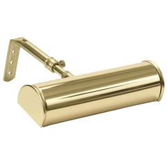 Advent 7" Polished Brass Battery Picture Lights Operated LED Picture Lights