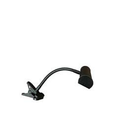 Battery Plug-In Clip On 7" Black textured LED Light clip