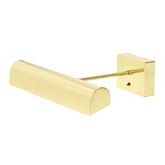 Battery Picture Lights Classic Traditional LED 14" Polished Brass Picture Lights