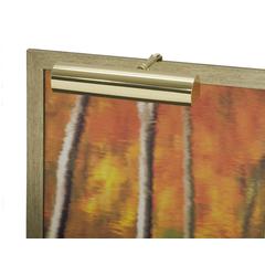 Contemporary 9" Polished Brass Plug-In Picture Lights