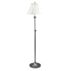 Club Adjustable Antique Silver Floor Lamps