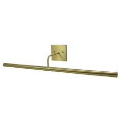 Direct Wire Slim-Line LED 28" Satin Brass Picture Lights
