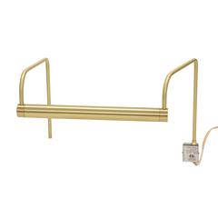 Slim-Line 11" Satin Brass Plug-In Picture Lights