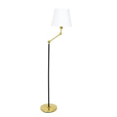 Taylor Black and Brushed Brass adjustable Floor Lamps