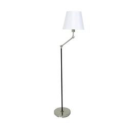 Taylor Black and satin nickel adjustable Floor Lamps