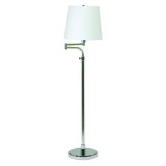 Townhouse Adjustable Swing Arm Floor Lamps in Polished Nickel
