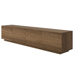 Wall Mounted Floating TV Stand for 75 Inch TV in Sleek Finish