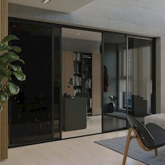 Glass Room Divider Panel and Partition Wall