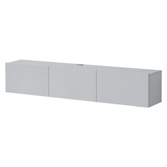 White Floating TV Stand for 75 Inch Screens with Solid Wood and Veneer Finish