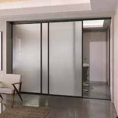 Glass Room Divider Panel and Partition Wall